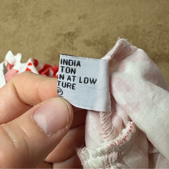 Juliet Dunn Tuckernuck Tie Shoulder Palladio  Print Midi Dress Red + White Sz S - Picture 6 of 8